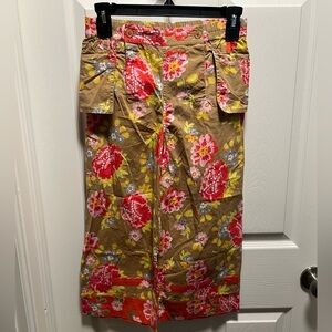 Oilily | Floral Pants Brown Red Sz 8/128‎